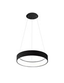 Lámpara Colgante LED DILGA Ø 60cm Blanco/Negro texturado, 48W 3730lm, 2700K-3000K con Interruptor deslizante Con y Sin Casambi
