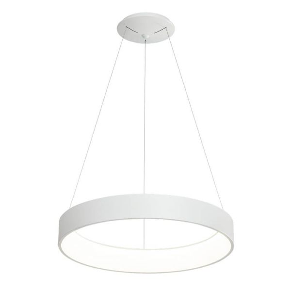 Suspension LED DILGA Ø 90cm Blanc/Noir Texturé, 126W 9800lm, 2700K-3000K avec interrupteur coulissant avec et sans Casambi