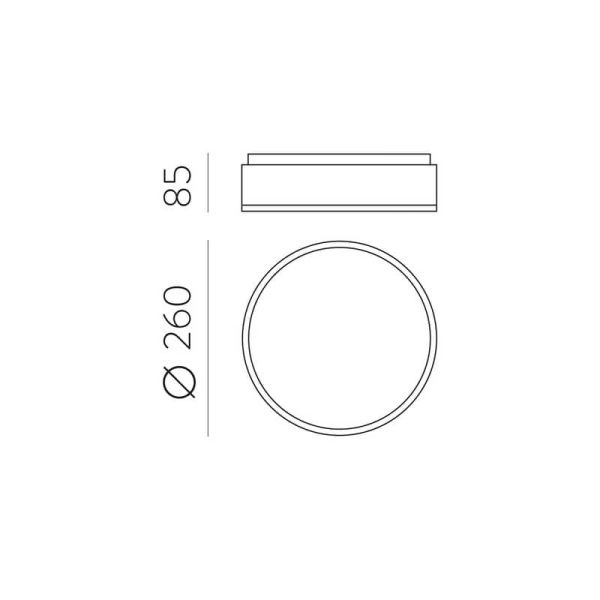 Plafonnier salle de bain DINS Ø26cm ou Ø 32cm E27 2x15W nickel mat IP44