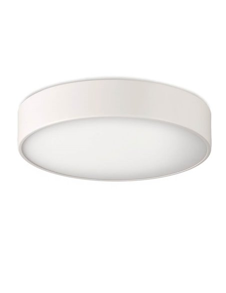 Plafonnier LED pour salle de bain DINS Ø32cm 18W, 2520Lm IP44 avec LED intégrée, blanc/noir/nickel 2700K-3000K avec interrupteur