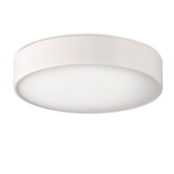 Plafonnier LED pour salle de bain DINS Ø32cm 18W, 2520Lm IP44 avec LED intégrée, blanc/noir/nickel 2700K-3000K avec interrupteur
