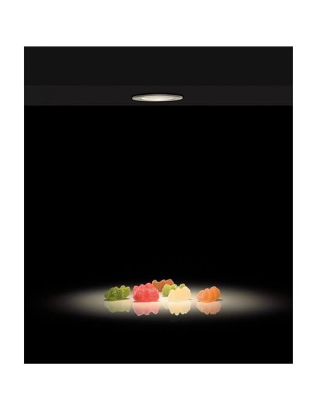 Downlight LED embutido DOT 4cm branco/preto 3W 2700K 245lm