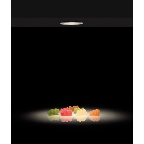 Downlight LED embutido DOT 4cm branco/preto 3W 2700K 245lm