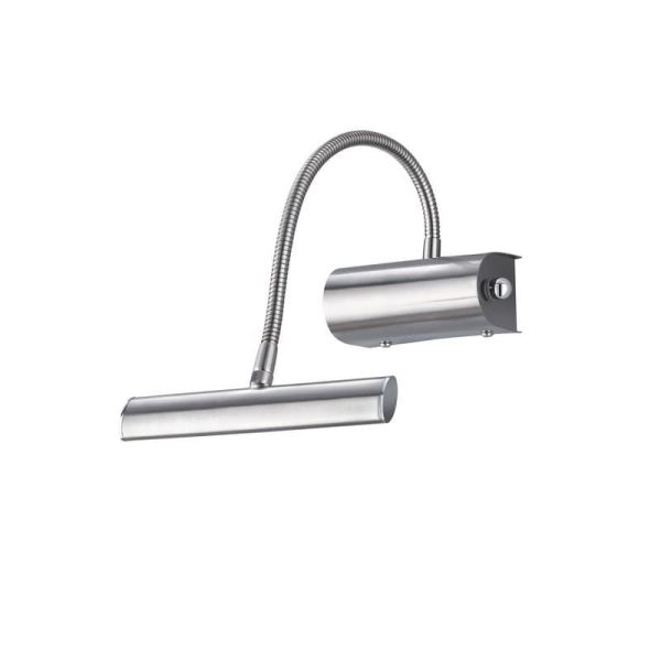 Aplique Pared LED CURTIS Regulador Intensidad Integrado incl.1x4W LED 3000K IP20 Níquel | LeonLeds