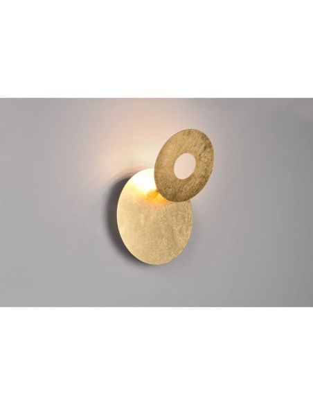 Aplique Pared LED Orientable Iluminación Indirecta LEANO 6W 3000K IP20 Redondo | LeonLeds