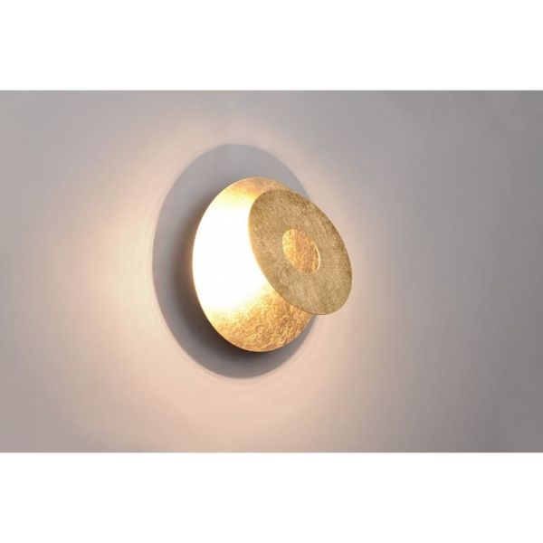 Aplique Pared LED Orientable Iluminación Indirecta LEANO 6W 3000K IP20 Redondo | LeonLeds