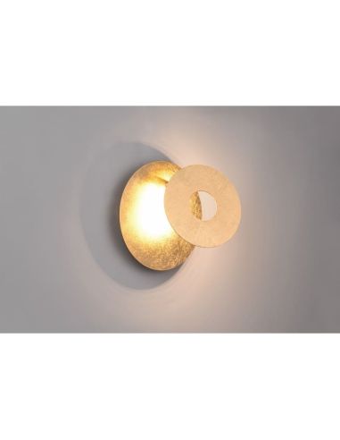 Aplique Pared LED Orientable Iluminación Indirecta LEANO 6W 3000K IP20 Redondo | LeonLeds