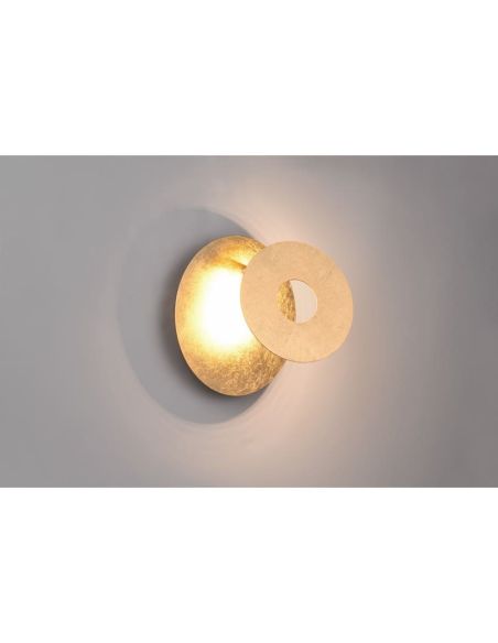 Aplique Pared LED Orientable Iluminación Indirecta LEANO 6W 3000K IP20 Redondo | LeonLeds