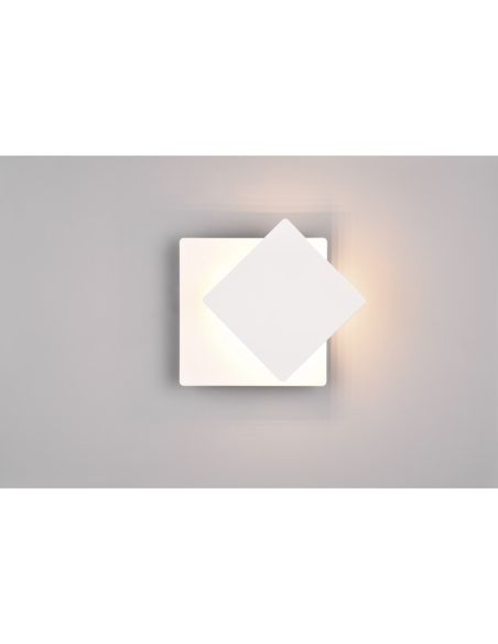 Aplique LED MIO 6W 3000K Iluminação ambiente quadrada | LeonLeds