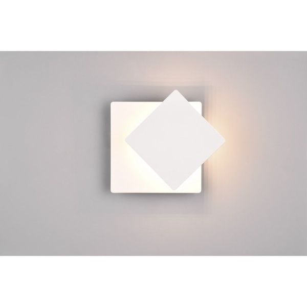 Applique murale LED MIO 6W 3000K Éclairage d'ambiance carré | LéonLeds