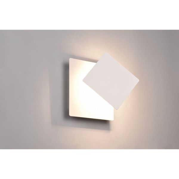 Applique murale LED MIO 6W 3000K Éclairage d'ambiance carré | LéonLeds