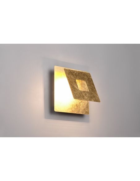 Aplique Pared LED Orientable Iluminación Indirecta LEANO 6W 3000K IP20 Cuadrado | LeonLeds