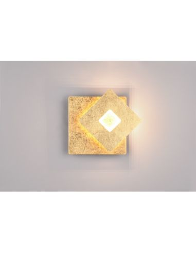 Aplique Pared LED Orientable Iluminación Indirecta LEANO 6W 3000K IP20 Cuadrado | LeonLeds