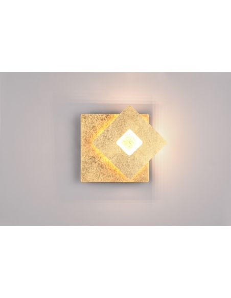 Aplique Pared LED Orientable Iluminación Indirecta LEANO 6W 3000K IP20 Cuadrado | LeonLeds