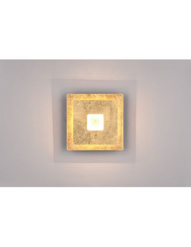 Aplique Pared LED Orientable Iluminación Indirecta LEANO 6W 3000K IP20 Cuadrado | LeonLeds