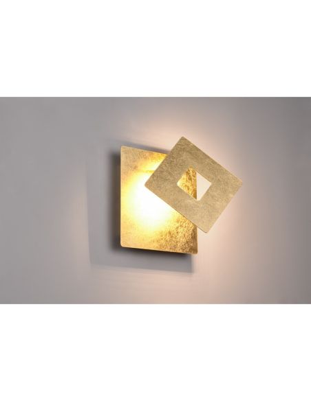 Aplique Pared LED Orientable Iluminación Indirecta LEANO 6W 3000K IP20 Cuadrado | LeonLeds