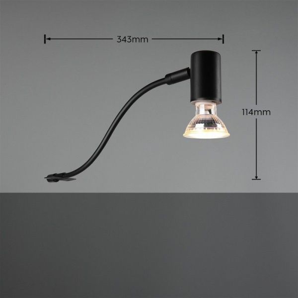 Aplique Pared Sencillo y Orientable Baño GIADA Bombilla excl.GU10 max. 5W IP44 | LeonLeds
