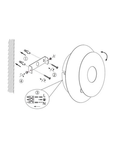 Applique LED Orientable Éclairage Indirect LEANO 6W 3000K IP20 Ronde | LéonLeds