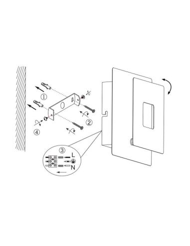 Aplique Pared LED Orientable Iluminación Indirecta LEANO 6W 3000K IP20 Cuadrado | LeonLeds