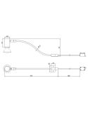 Aplique Pared Sencillo y Orientable Baño GIADA Bombilla excl.GU10 max. 5W IP44 | LeonLeds
