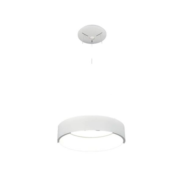 Suspension LED DILGA Ø 45cm Blanc/Noir Texturé, 27W 2100lm, 2700K-3000K avec interrupteur coulissant avec et sans Casambi