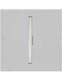 Aplique LED de Baño DUNE 90cm largo Opal/Cromo, 22W 2050lm, IP44, 3000K-4000K con Interruptor deslizante