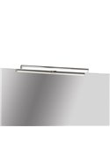 Aplique para baño DUSTIN 50cm de largo Cromo, LED integrado 10W 3000K 770lm, IP44, 3 fijaciones