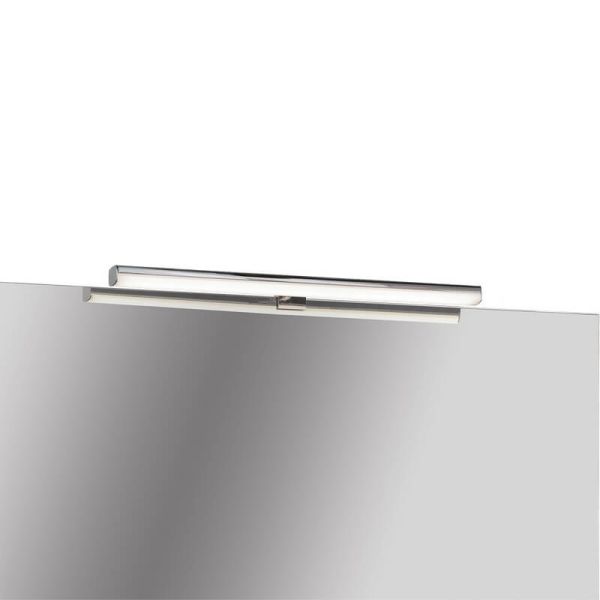 Aplique para baño DUSTIN 50cm de largo Cromo, LED integrado 10W 3000K 770lm, IP44, 3 fijaciones