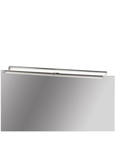 Aplique para baño DUSTIN 80cm de largo Cromo, LED integrado 15W 3000K 1200lm, IP44, 3 fijaciones