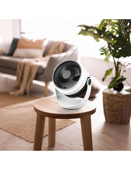 Ventilateur portable rechargeable TEMPEST LED USB-C 3 vitesses | LéonLeds