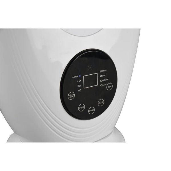 Ventilador Sobremesa LED RGB Oscilante KALMAR con Mando a Distancia 3 Velocidades | LeonLeds