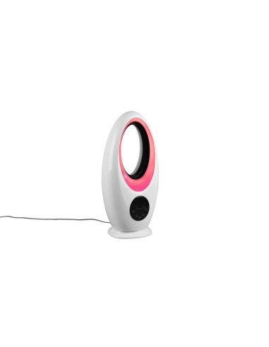 Ventilador de mesa oscilante LED RGB KALMAR com controle remoto 3 velocidades | LeonLeds