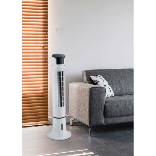 Ventilador Torre Silencioso ICEBERG Humidificador y Temporizador 3 Velocidades | LeonLeds