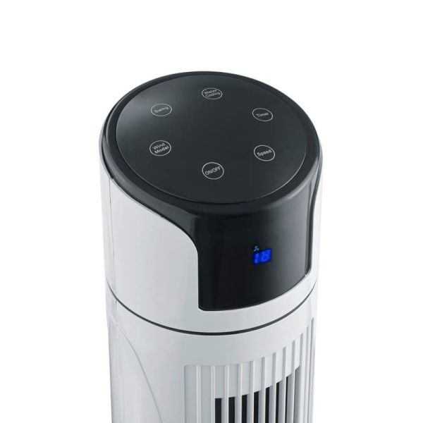 ICEBERG Humidificateur à ventilateur tour silencieux et minuterie 3 vitesses | LéonLeds