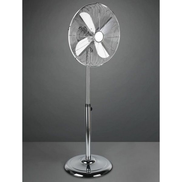 Ventilador Pie Muy Potente Ø44cm YSTAD con 3 Velocidades Altura Ajustable | LeonLeds