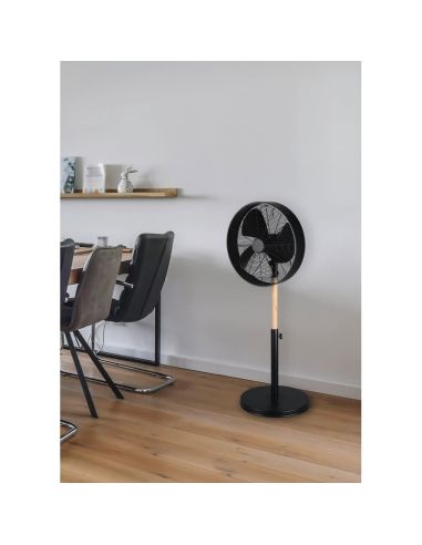 Ventilador Suelo Estilo Industrial Muy Potente VIKING Altura Ajustable | LeonLeds