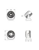 Ventilador Portátil Recargable USB-C LED TEMPEST 3 Velocidades | LeonLeds