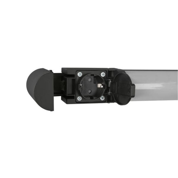 Aplique para espelho de banheiro interruptor LED PIERA 41cm 3000K Preto | LeonLeds