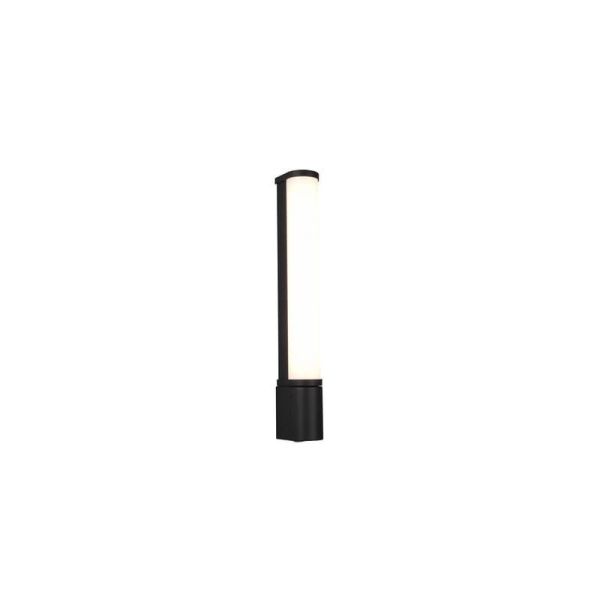 Aplique Espejo Baño Interruptor LED PIERA 41cm 3000K Negro | LeonLeds