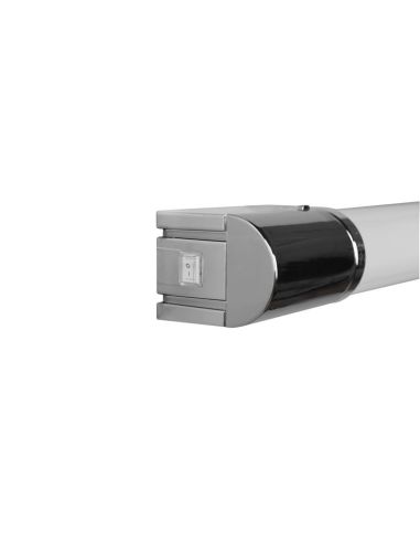 Aplique Baño LED PIERA Interruptor 80cm 1650lm 3000K Cromo IP44 | LeonLeds