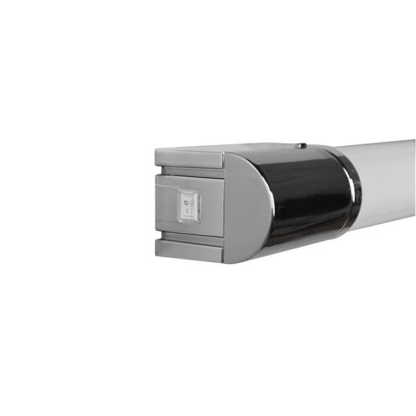 Aplique Baño LED PIERA Interruptor 80cm 1650lm 3000K Cromo IP44 | LeonLeds