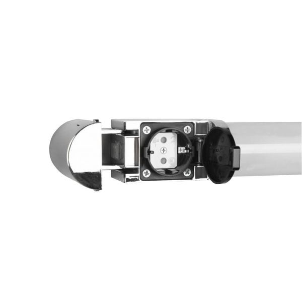 Aplique Baño LED PIERA Interruptor 80cm 1650lm 3000K Cromo IP44 | LeonLeds