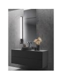 Aplique de Baño LED PIERA 80cm 16W 1650lm 3000K Cromo Interruptor IP44 | LeonLeds