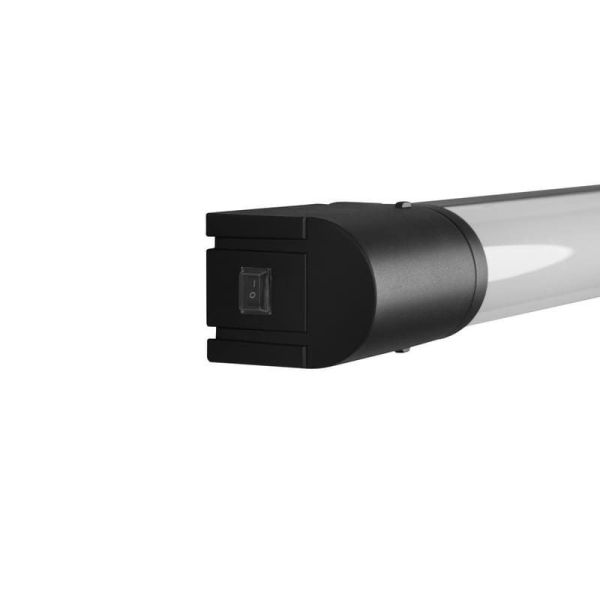 Aplique de Baño LED PIERA 80cm 16W 1650lm 3000K Cromo Interruptor IP44 | LeonLeds