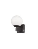 Aplique para Baño Bola Cristal KULA con Interruptor Bombilla excl. 1xE14 max. 10W IP44 Cromo | LeonLeds