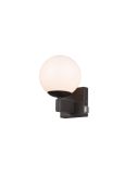 Aplique para Baño Bola Cristal KULA con Interruptor Bombilla excl. 1xE14 max. 10W IP44 Cromo | LeonLeds