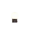 Aplique para Baño Bola Cristal KULA con Interruptor Bombilla excl. 1xE14 max. 10W IP44 Cromo | LeonLeds