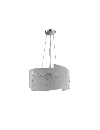 Lámpara de Techo Cristal Estilo Clásico SANDRINA Bombilla excl. 3x E27 max. 40W IP20 | LeonLeds