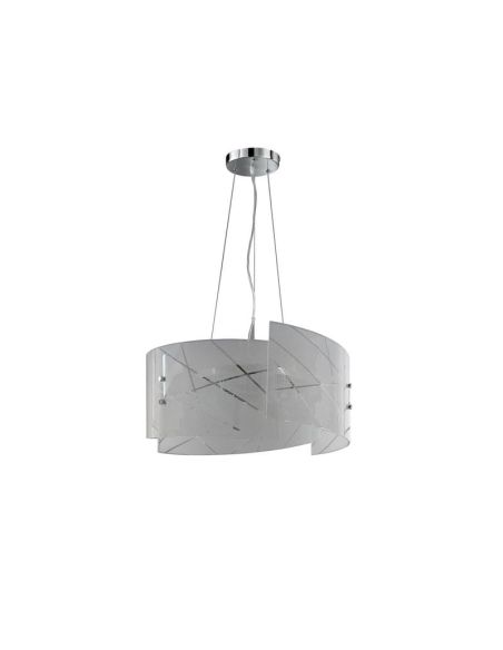 Lámpara de Techo Cristal Estilo Clásico SANDRINA Bombilla excl. 3x E27 max. 40W IP20 | LeonLeds