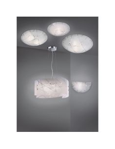 Lámpara de Techo Cristal Estilo Clásico SANDRINA Bombilla excl. 3x E27 max. 40W IP20 | LeonLeds 2
